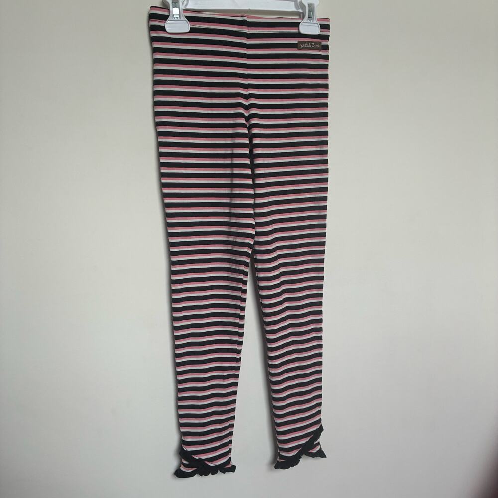 Matilda Jane Striped Leggings – Girls Size 10 – Ruffle Hem